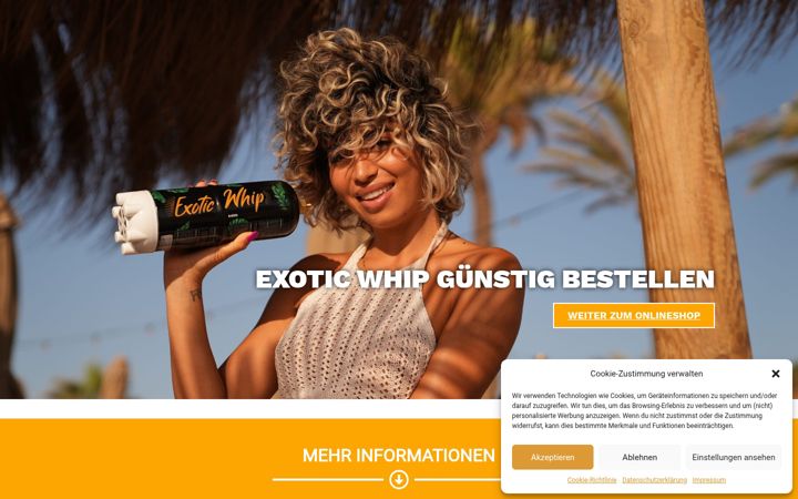 Screenshot of exotic-whip-kaufen.de