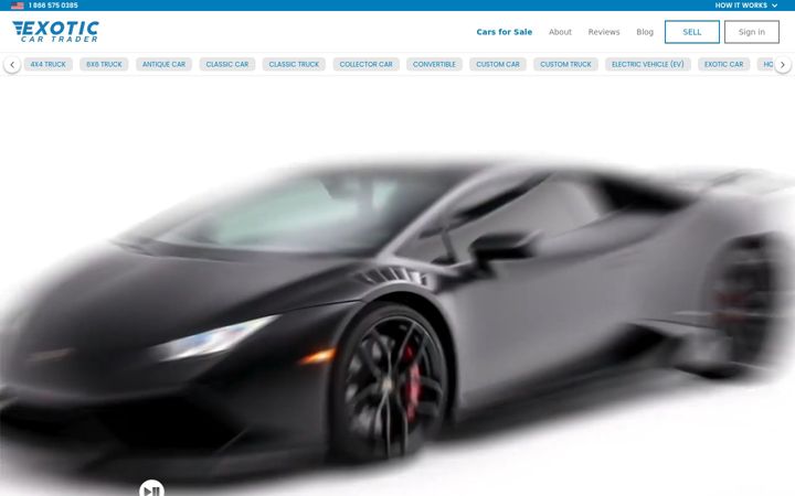 Screenshot of exoticcartrader.com