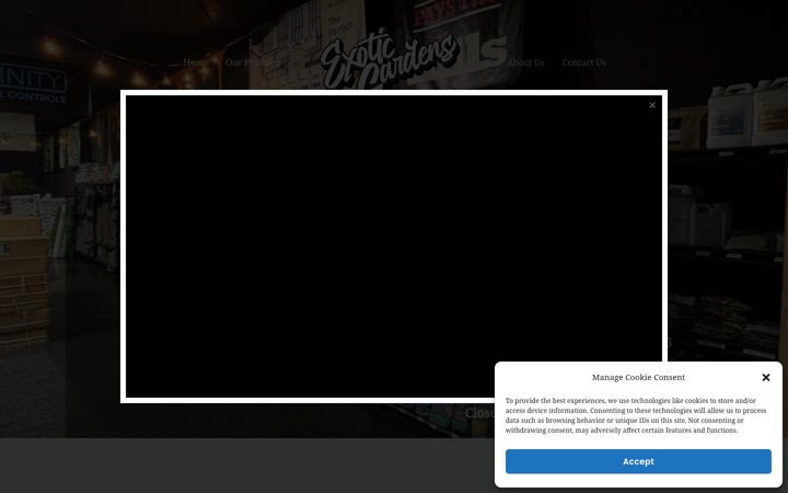 Screenshot of exoticgardenscanton.com