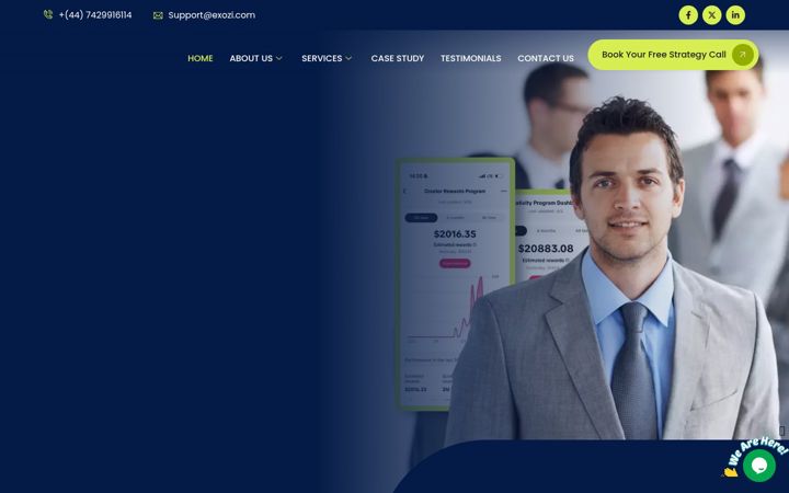 Screenshot of exozi.com