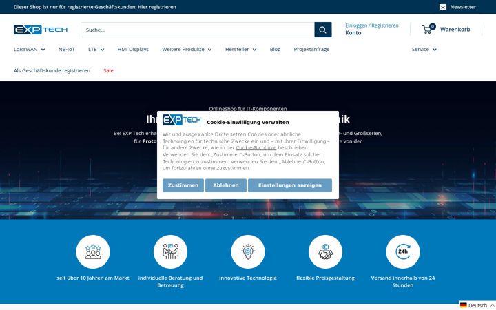 Képernyőkép: exp-tech.de