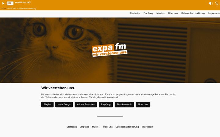 Screenshot of expafm.de