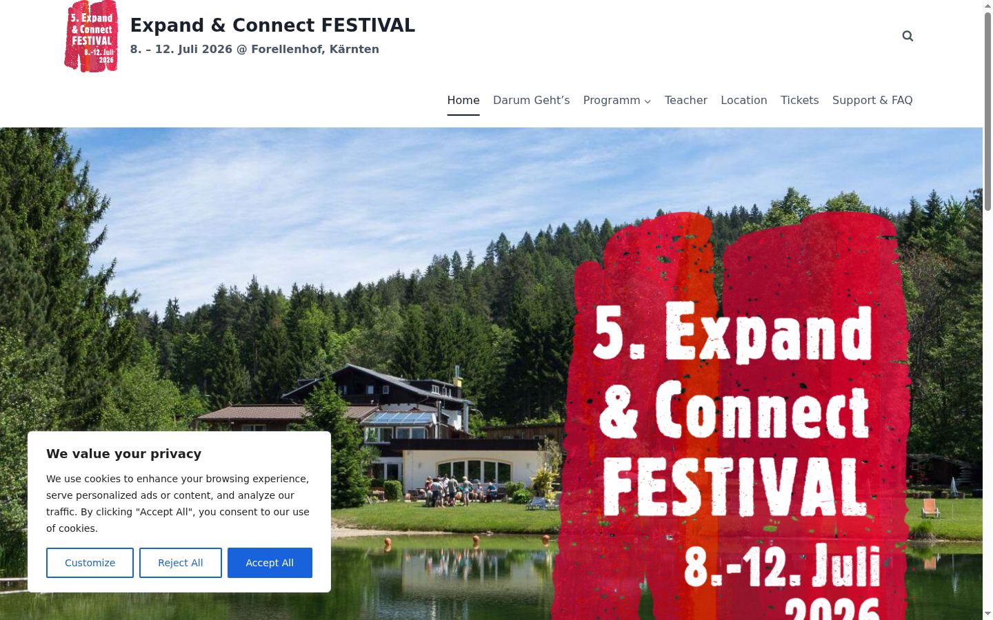 Screenshot tal-banner tal-kunsens muri qabel kwalunkwe interazzjoni
