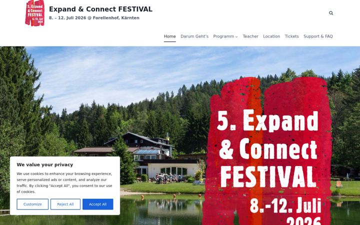 Screenshot of expand-connect.eu