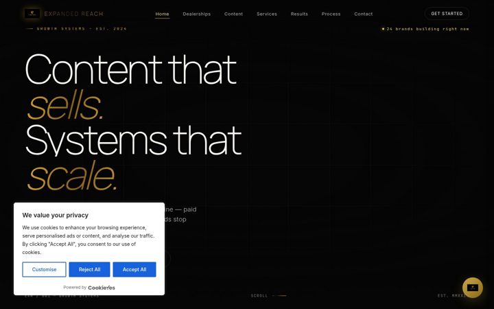 Screenshot of expandedreach.co