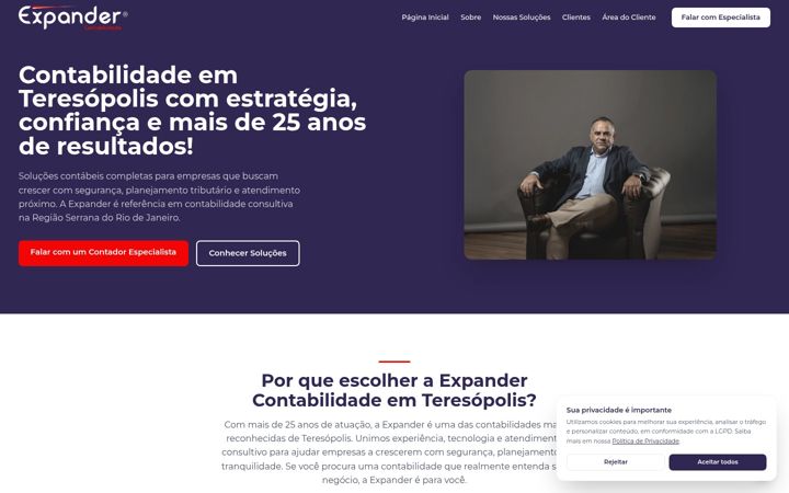 Screenshot of expandercont.com.br