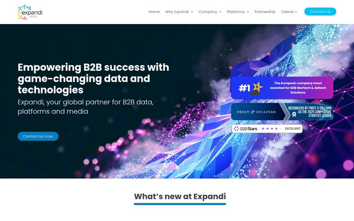 Snímek obrazovky expandigroup.com