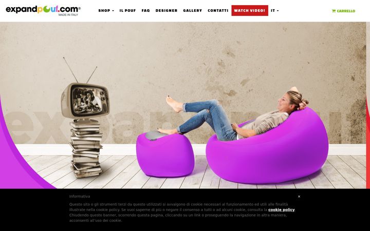 Screenshot of expandpouf.com