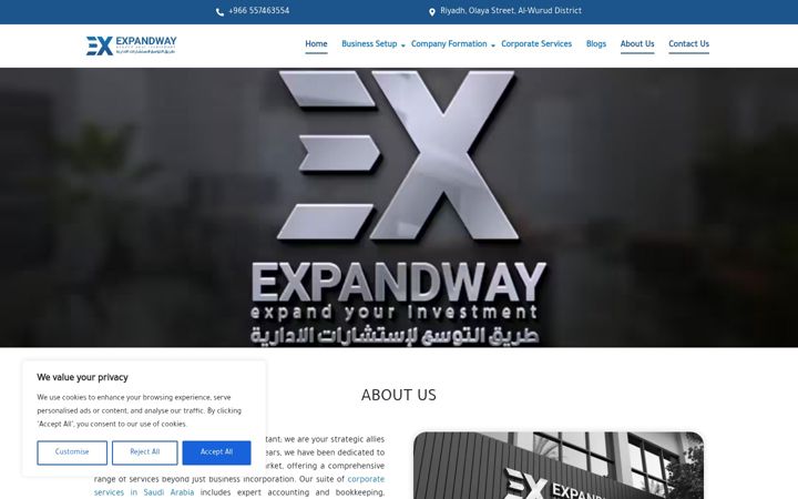 Screenshot of expandway.sa