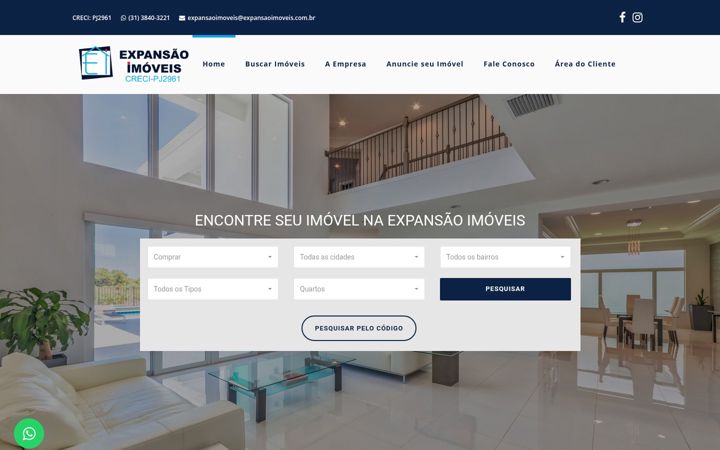 Screenshot of expansaoimoveis.com.br
