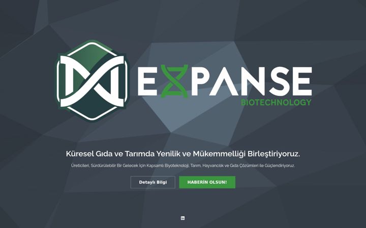 Snimka zaslona za expanse.com.tr