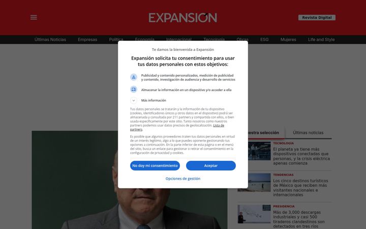 Ekraanipilt saidist expansion.mx