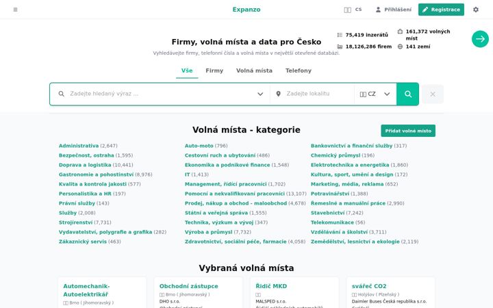 Screenshot of expanzo.com