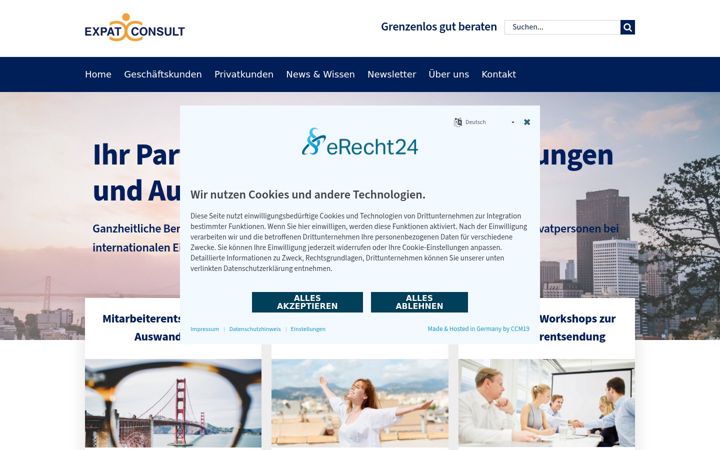 Screenshot of expat-consult.de