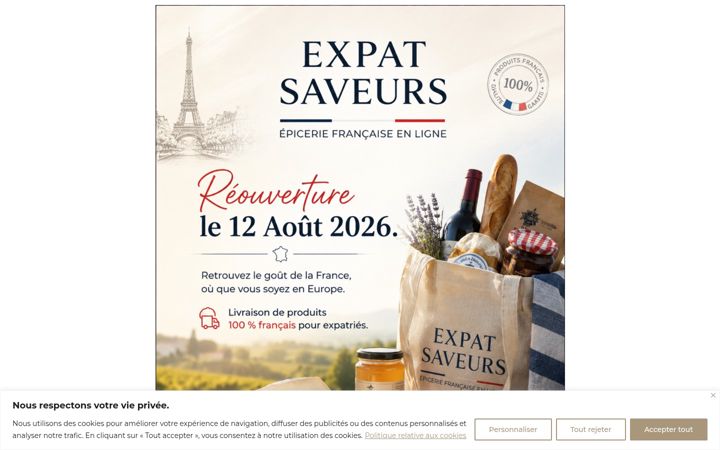 Screenshot of expat-saveurs.com