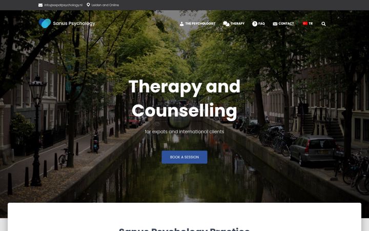 Screenshot of expatpsychology.nl