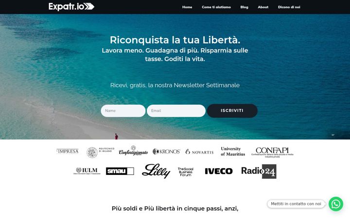 Zrzut ekranu expatr.io