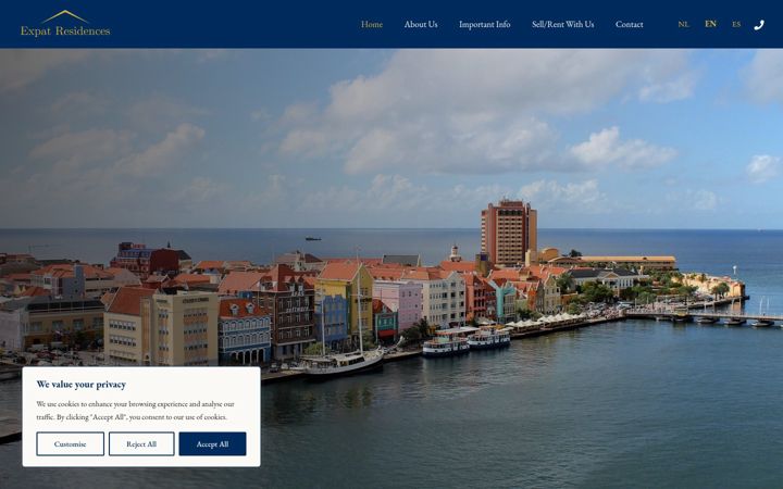 Screenshot of expatresidences.com