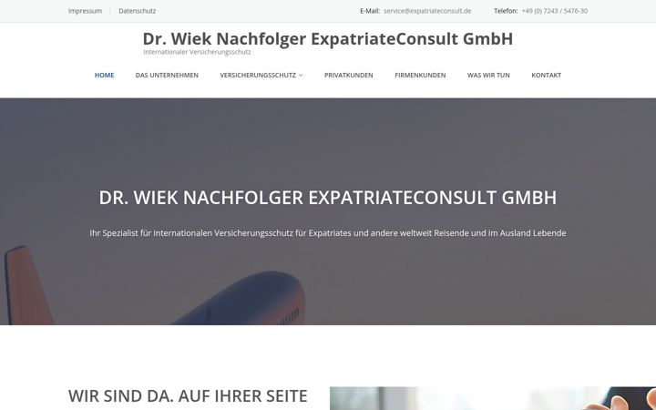 Screenshot of expatriateconsult.de