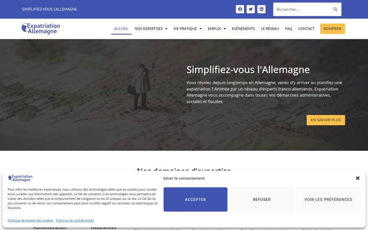 Screenshot of expatriation-allemagne.com