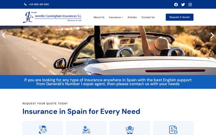 Skjámynd af expatservicesspain.net