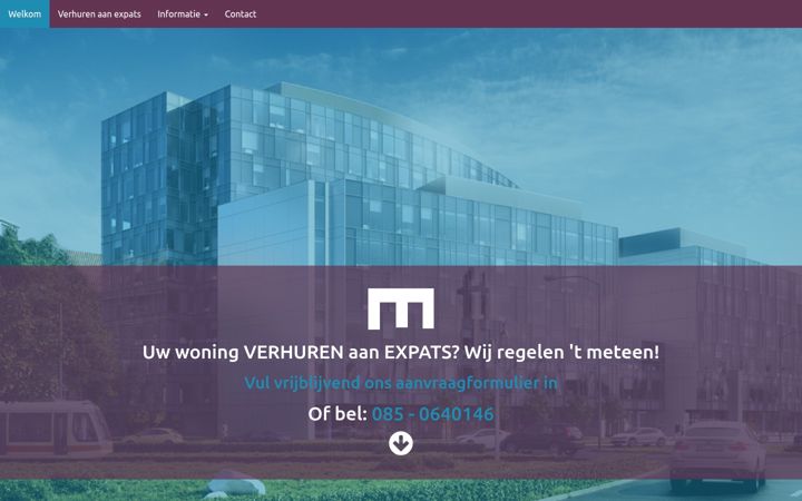 Screenshot of expatsverhuur.com