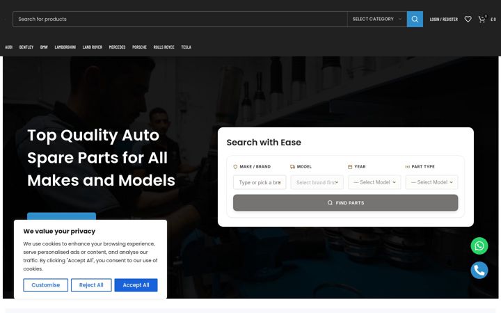 Screenshot of expautopart.co.uk
