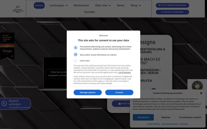 Screenshot of expdesigns.de