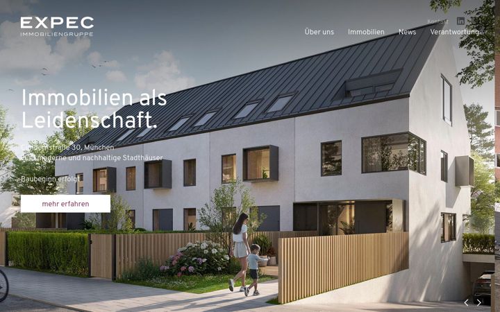 Screenshot of expec.de