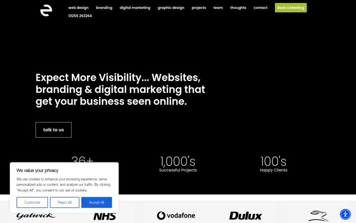 Screenshot of expect-more-creative.co.uk
