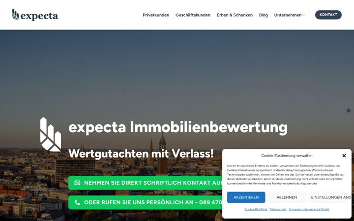 Zrzut ekranu expecta.de