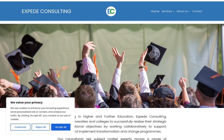 Screenshot of expedeconsulting.co.uk