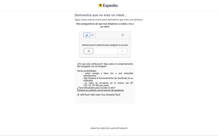 Screenshot of expedia.com.ar