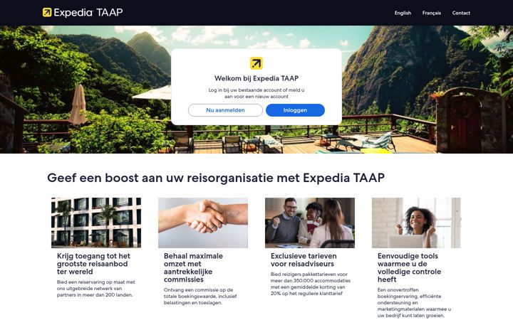 Screenshot di expediataap.be