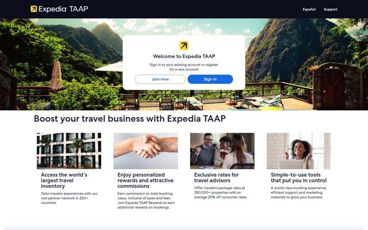 Kuvakaappaus sivustosta expediataap.com