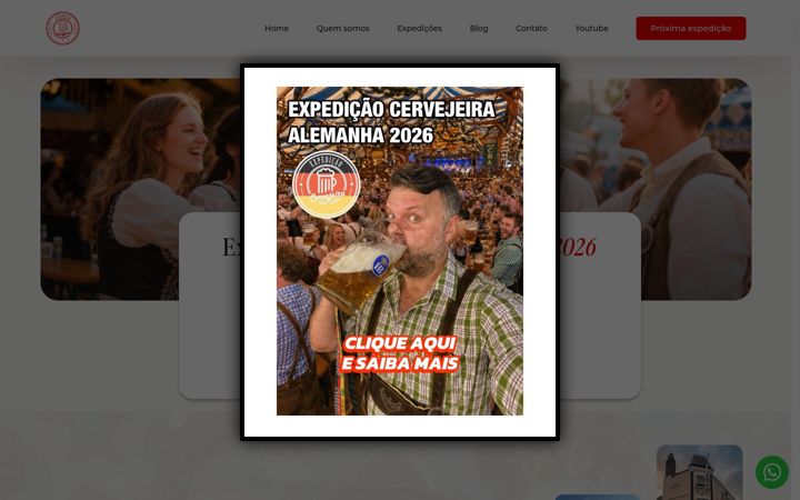 Screenshot of expedicaocervejeira.com