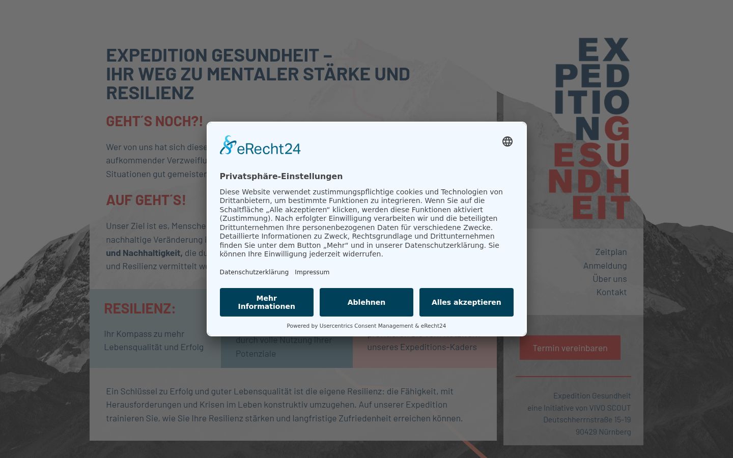 Zrzut ekranu banera zgody wyświetlanego przed jakąkolwiek interakcją