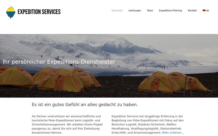 Screenshot of expedition-services.de