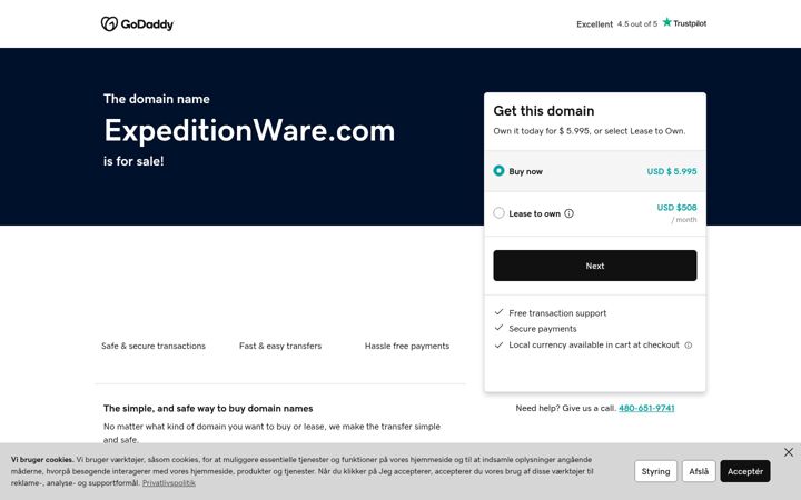 Screenshot of expeditionware.com