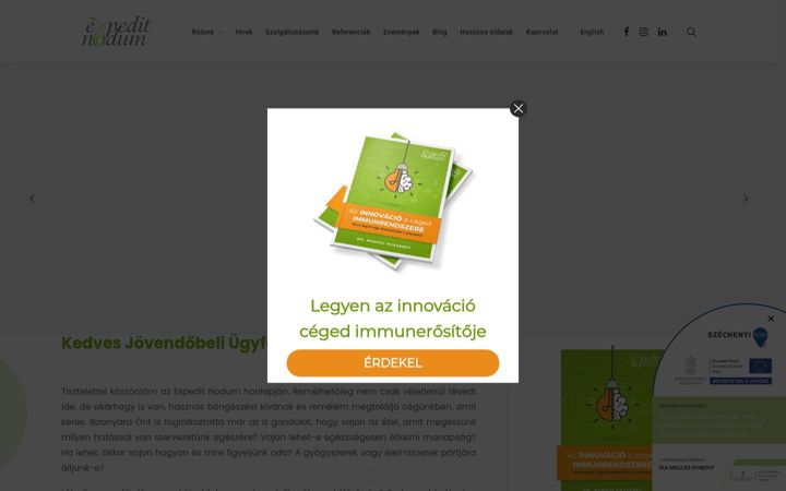 Screenshot of expeditnodum.com