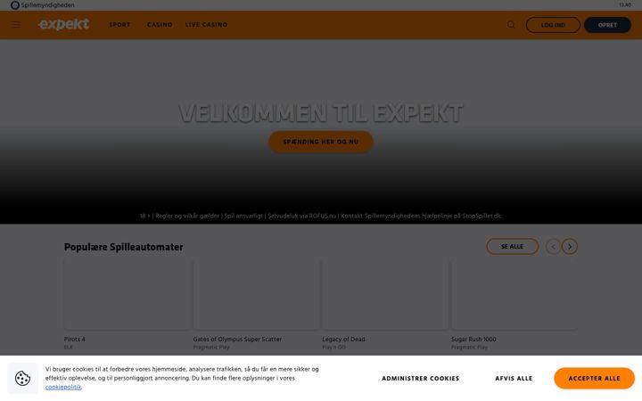 Screenshot of expekt.com