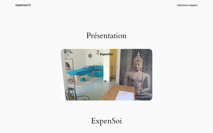 Screenshot of expensoi.fr