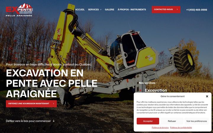 Screenshot of expente.com