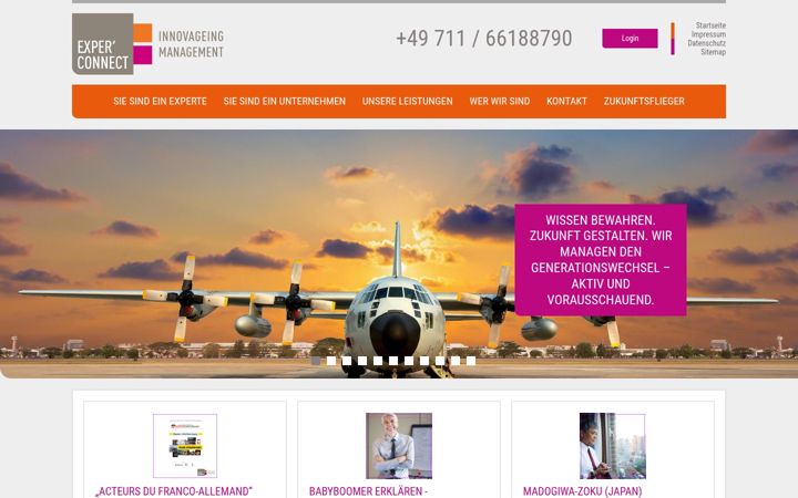 Zrzut ekranu experconnect.de