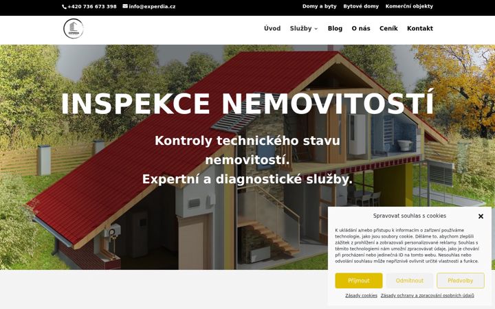 Screenshot of experdia.cz