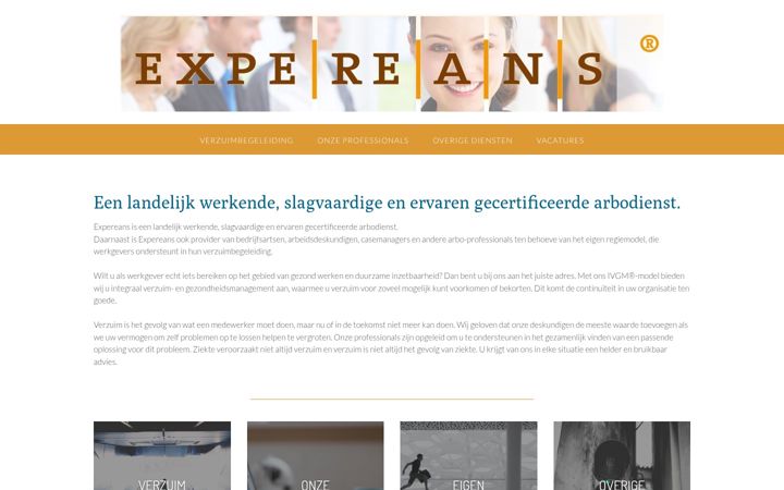 Screenshot of expereans.nl