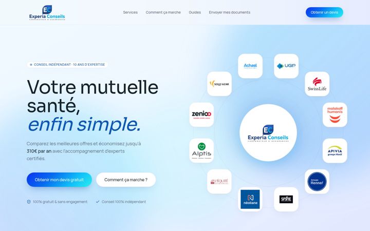 Screenshot of experia-conseils.fr