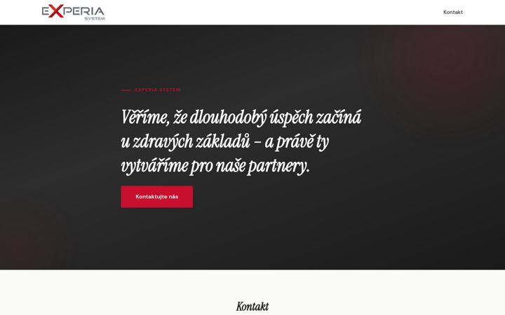 Screenshot of experia-system.cz