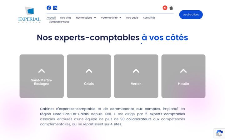 Screenshot of experial-conseil.com