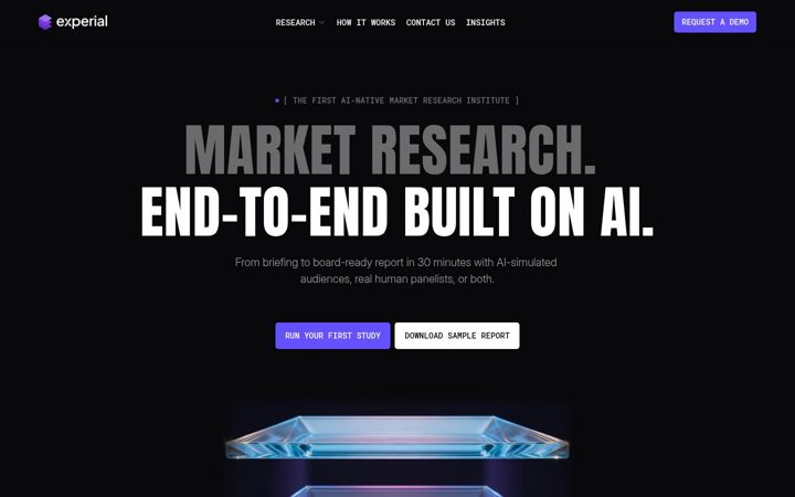 Screenshot of experial.ai